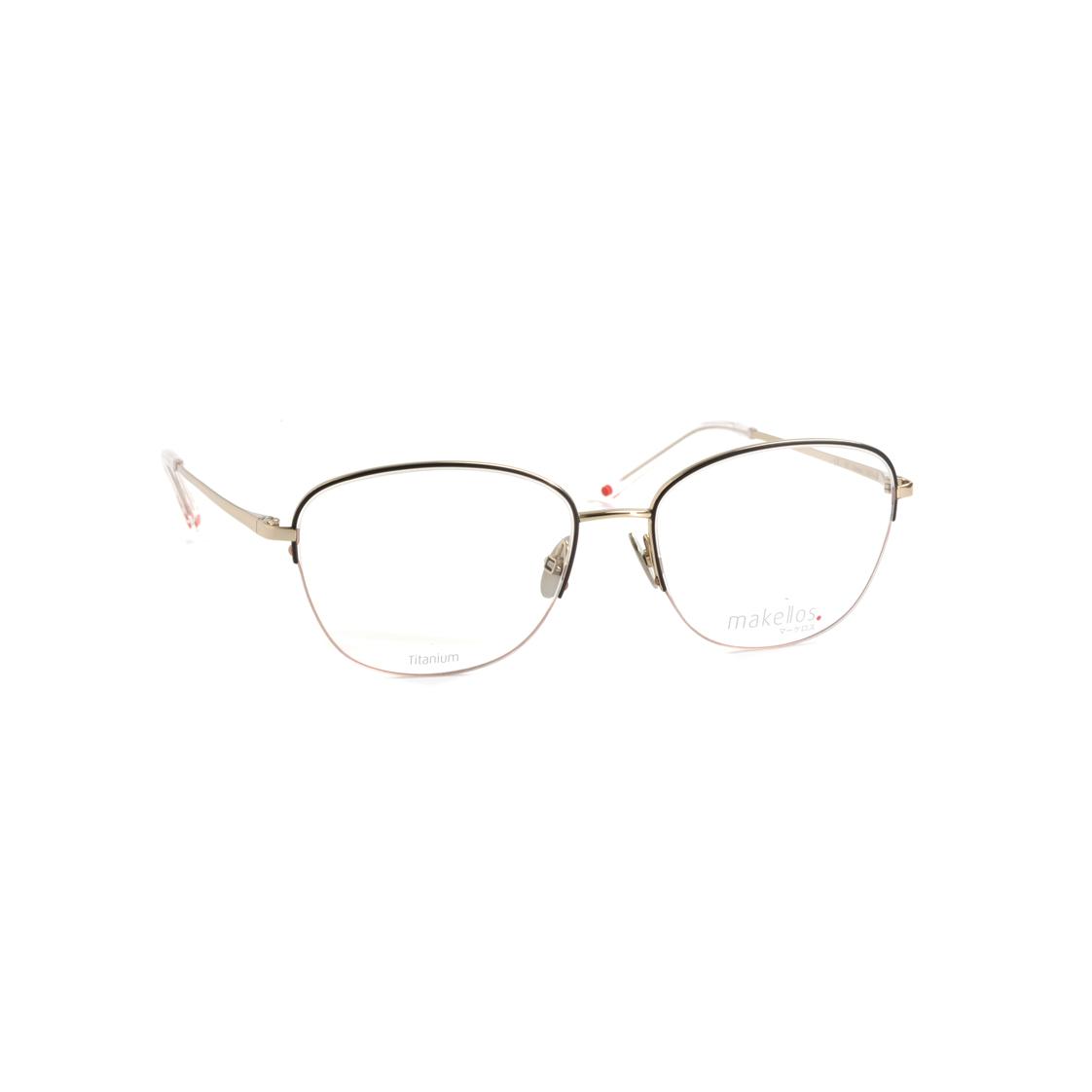 Damenbrille Makellos ME 1050, ovale Metallfassung in Goldoptik.