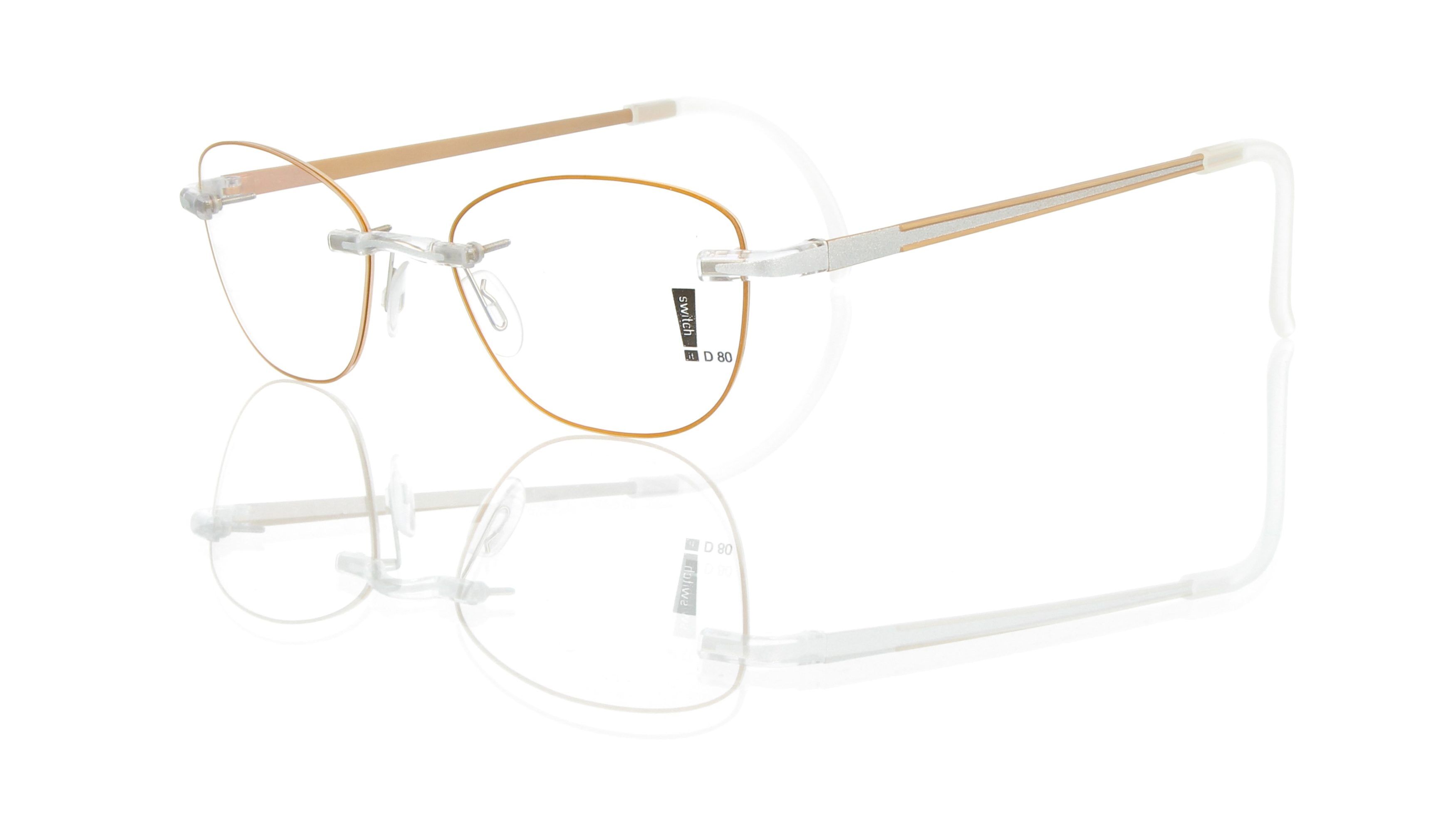 Switch It Garnitur 4014 Damenbrille Gold Silber (2)