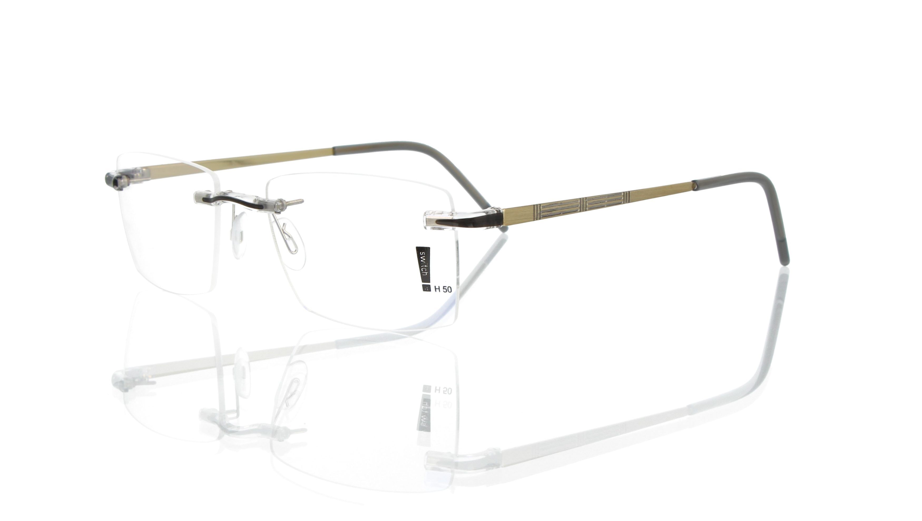 Switch It Garnitur 7023 Damenbrille Gold Grau (2)