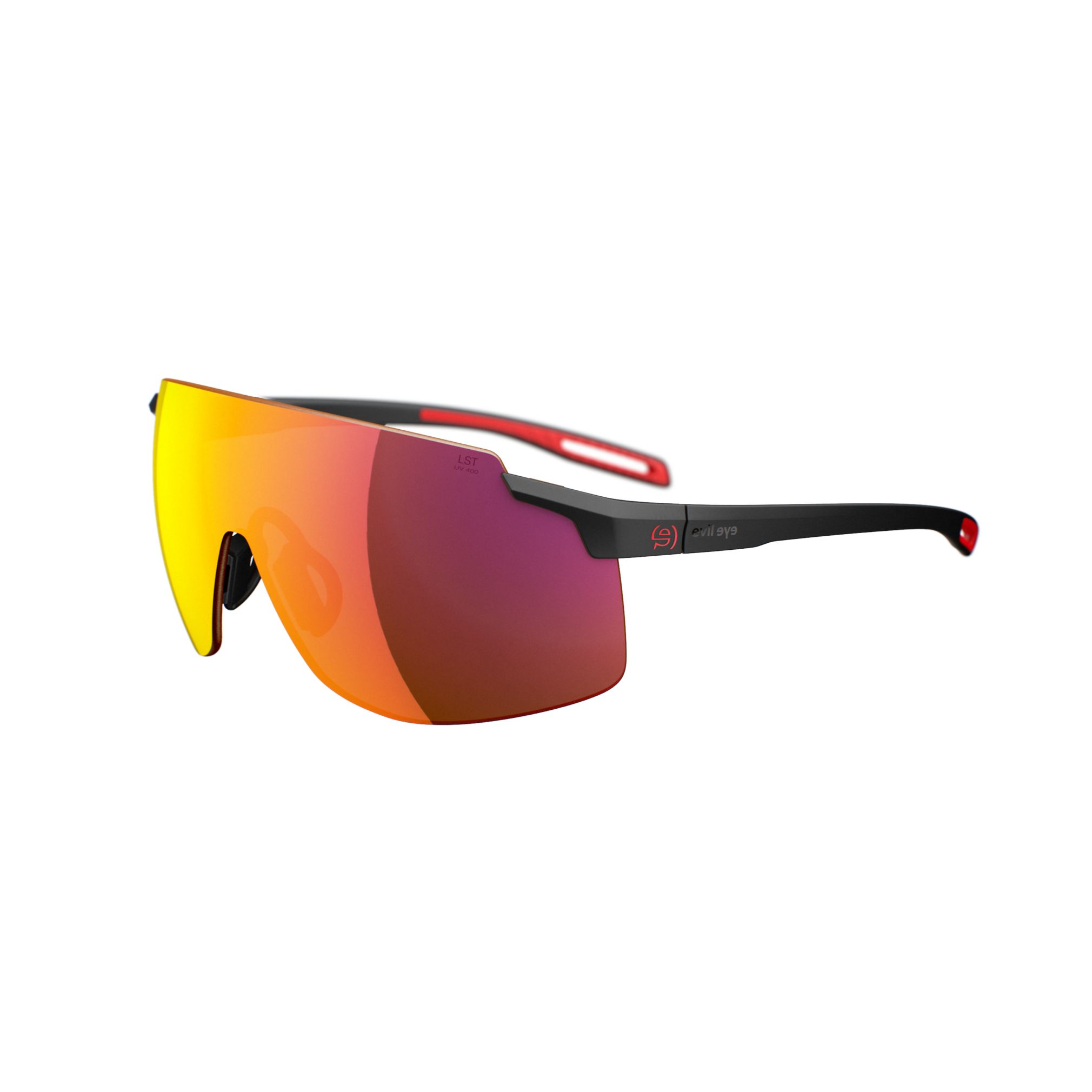 E028 75 9200 Black Matt Lst Active Red Mirror Bg White Sid
