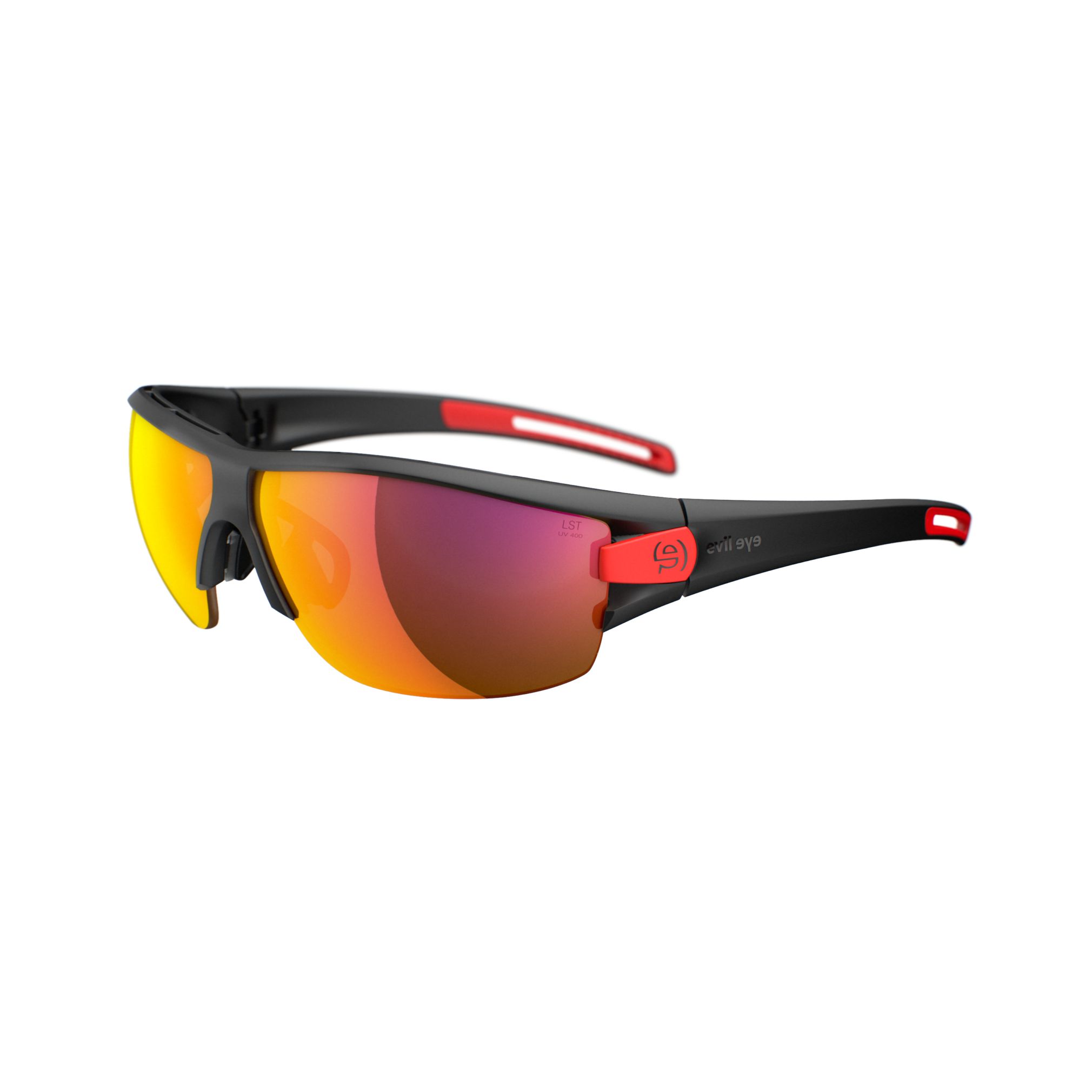 E031 75 9100 Black Matt Lst Active Red Mirror Bg White Sid