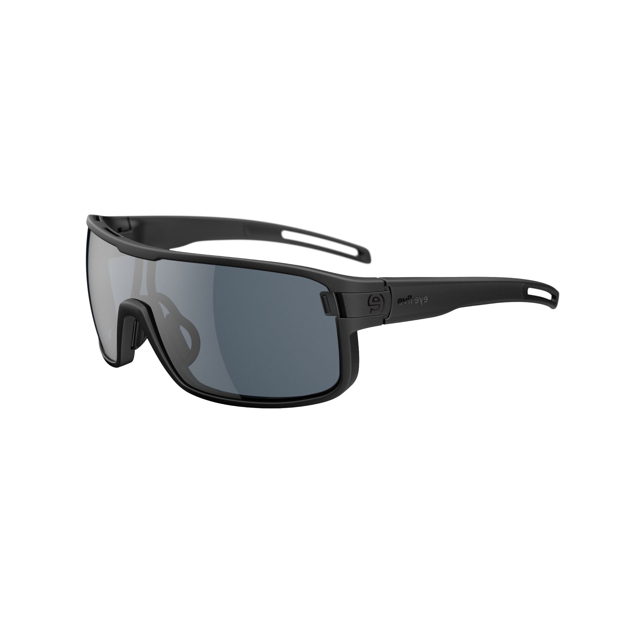 Sonnenbrille Sportbrille Evil Eye Vizor E008 E008 75 9000 Black Matt Grey Bg White Sid