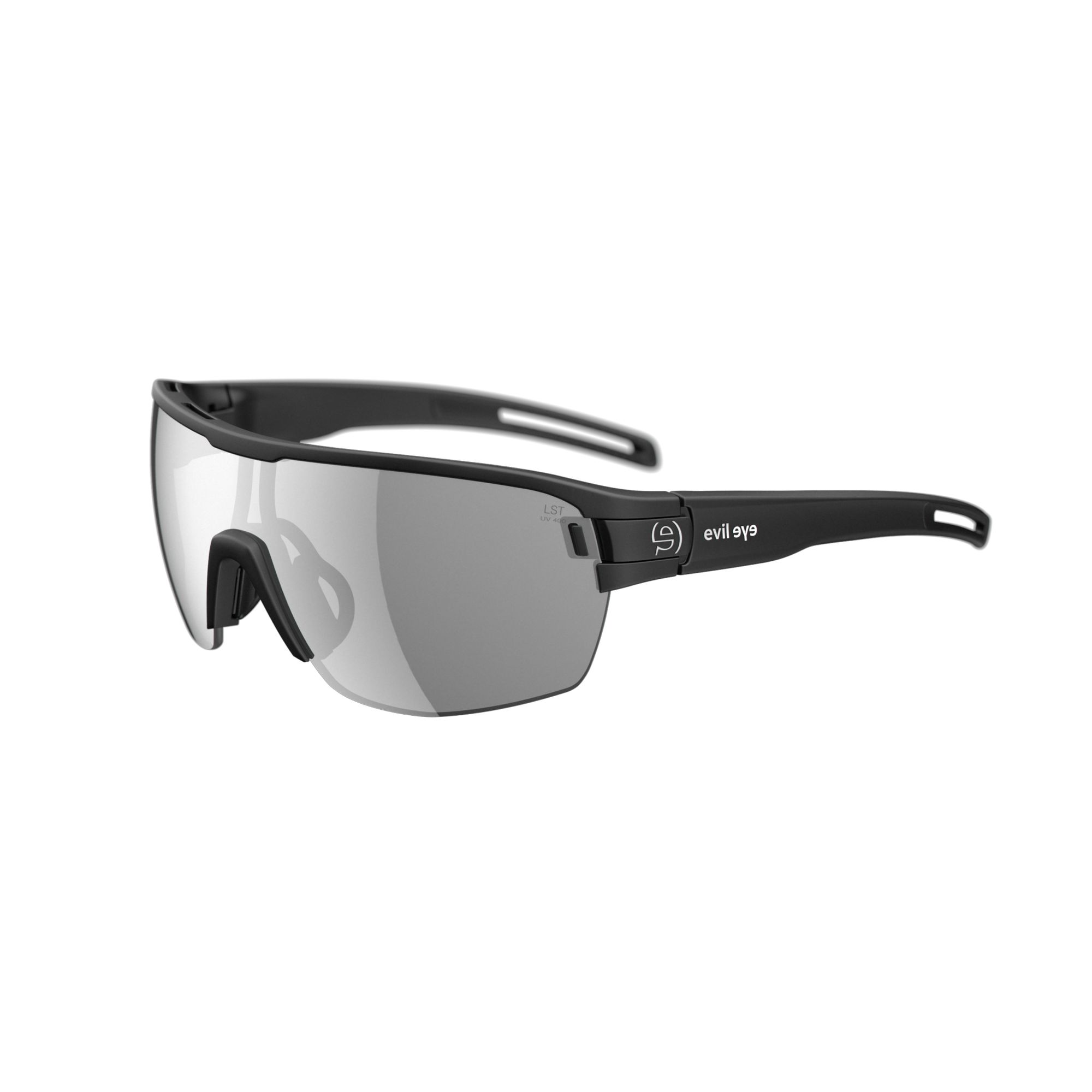 Sonnenbrille Sportbrille Evil Eye Vizor Hr E010 E010 75 9100 Black Matt Lst Grey Silver Bg White Sid