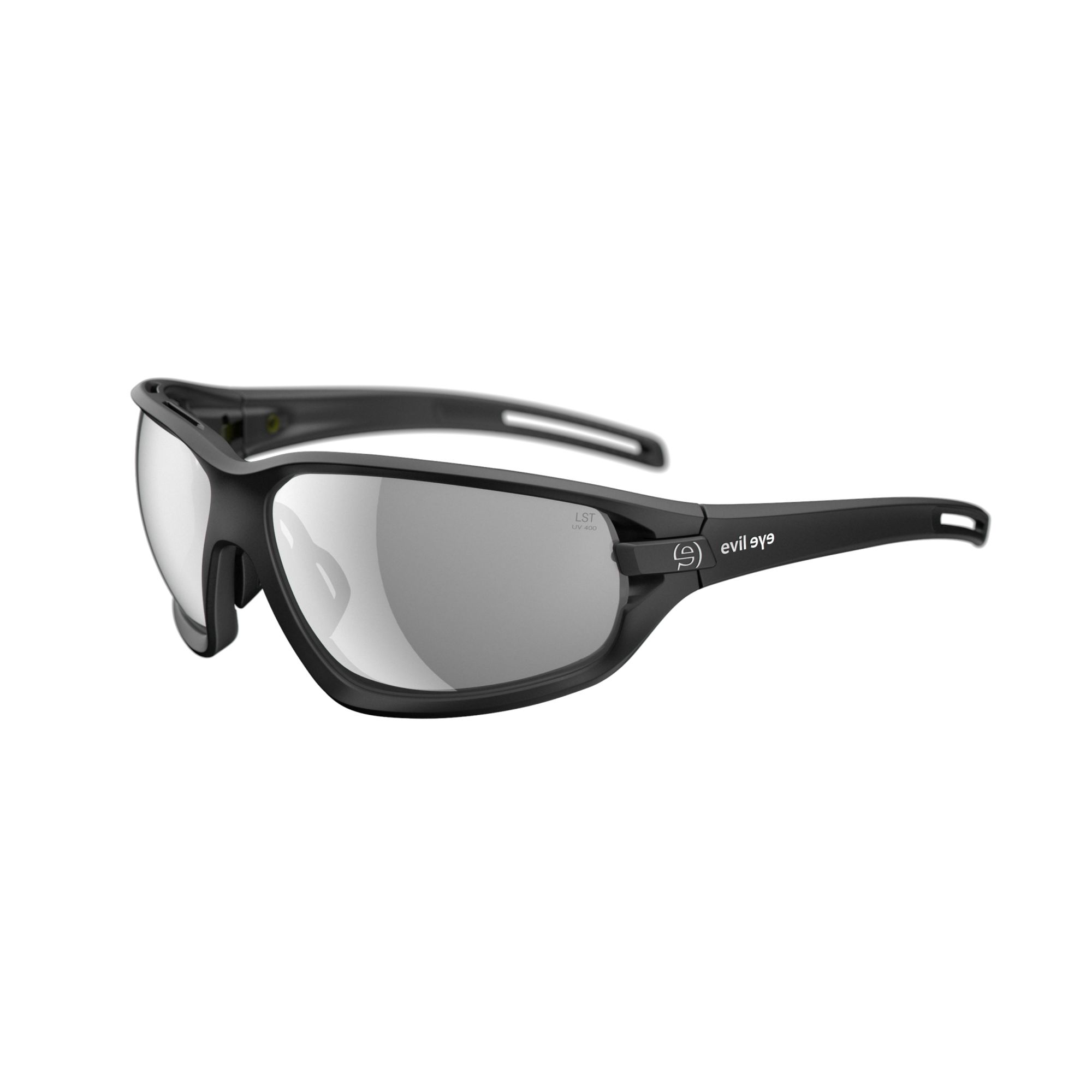 Sonnenbrille Sportbrille Evil Eye Zolid E004 75 9100 Black Matt Lst Grey Silver Bg White Sid