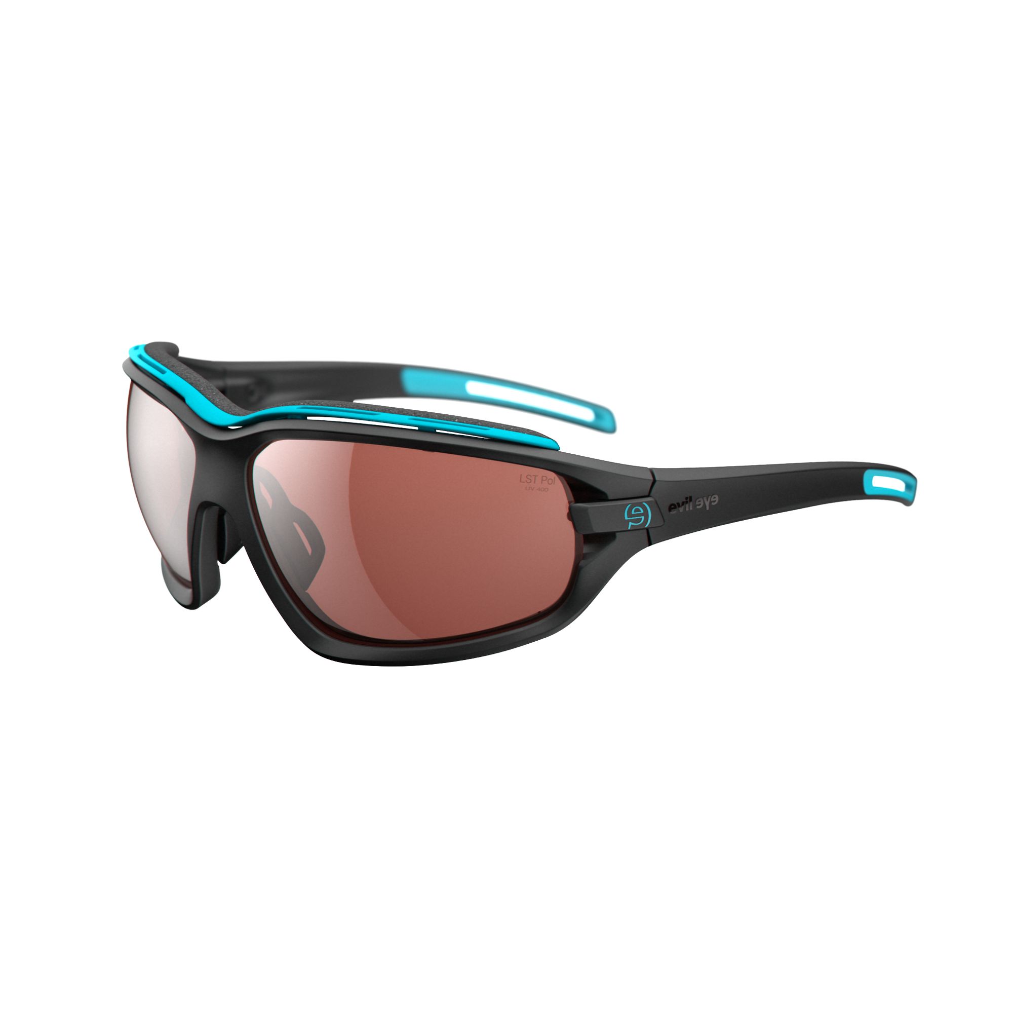 Sonnenbrille Sportbrille Evil Eye Zolid Pro E003 75 9100 Black Matt Lst Polarized Bg White Sid
