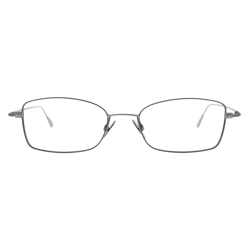 Svea 2.7 Damenbrille Colibris Svea mit rechteckigem, silberfarbenem Metallrahmen, frontal abgebildet.