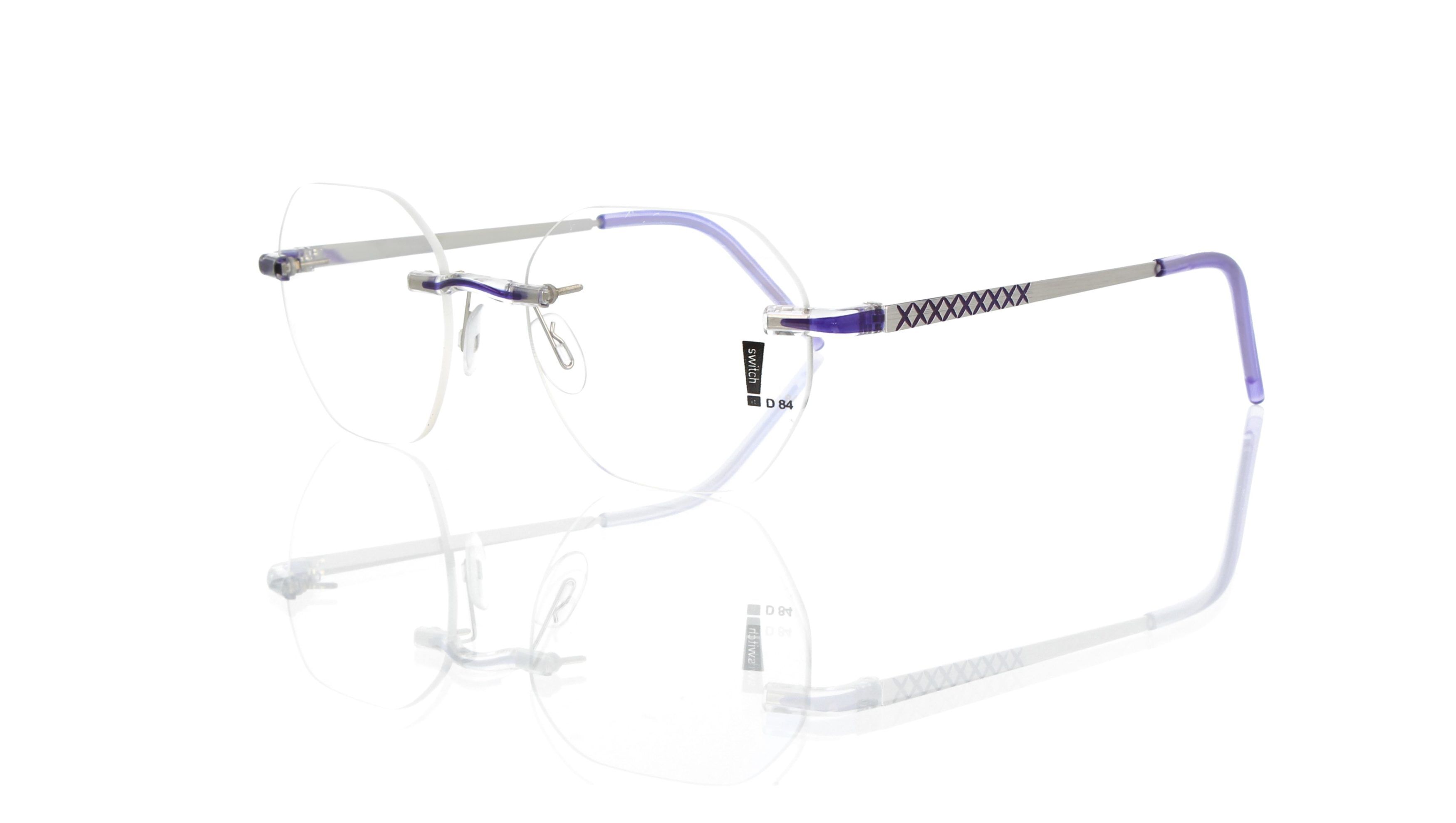 Switch It Garnitur 3336 Damenbrille Palladium Violett (2)