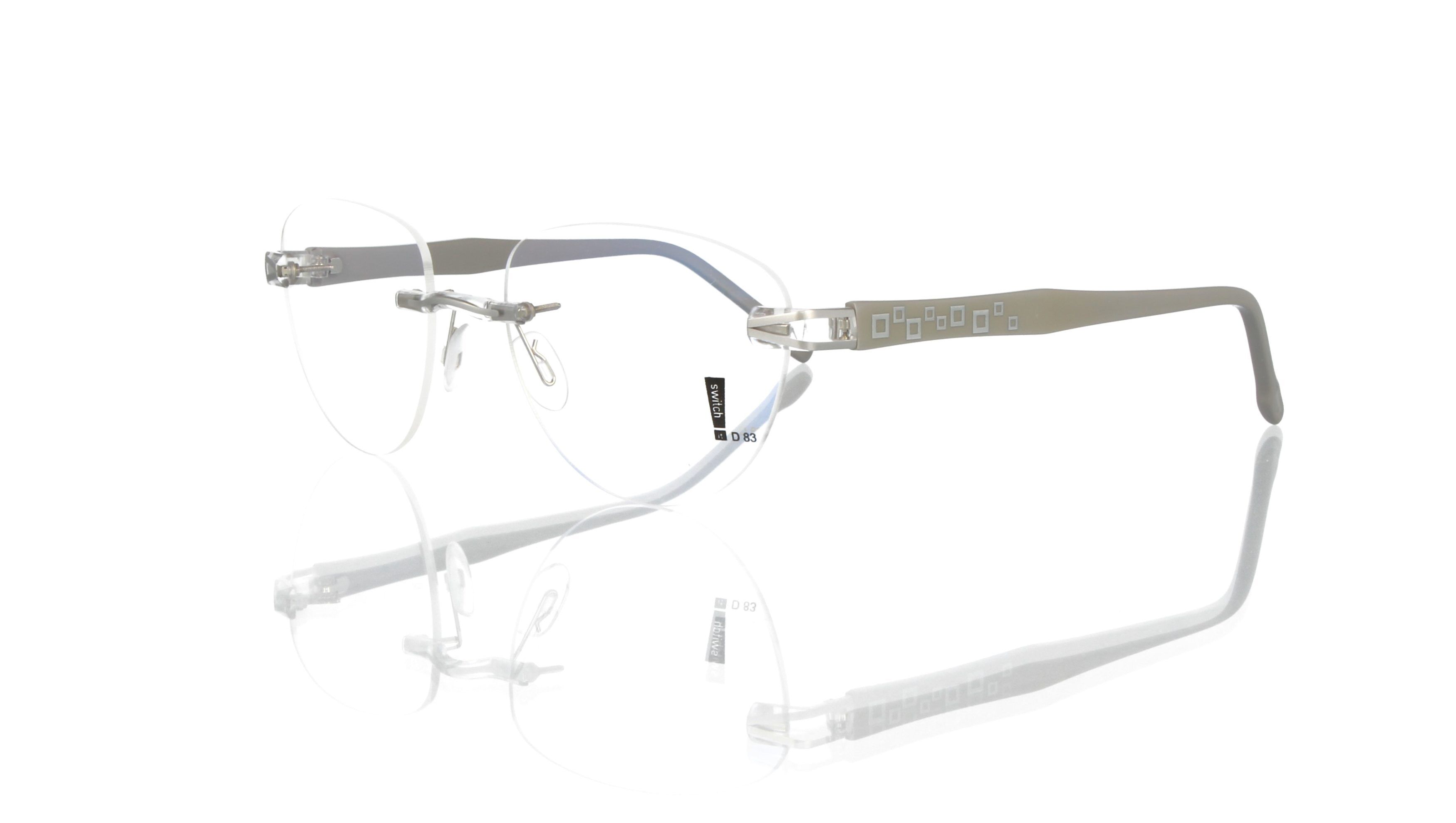 Switch It Garnitur 9184 Damenbrille Hellgrau Silber (2)