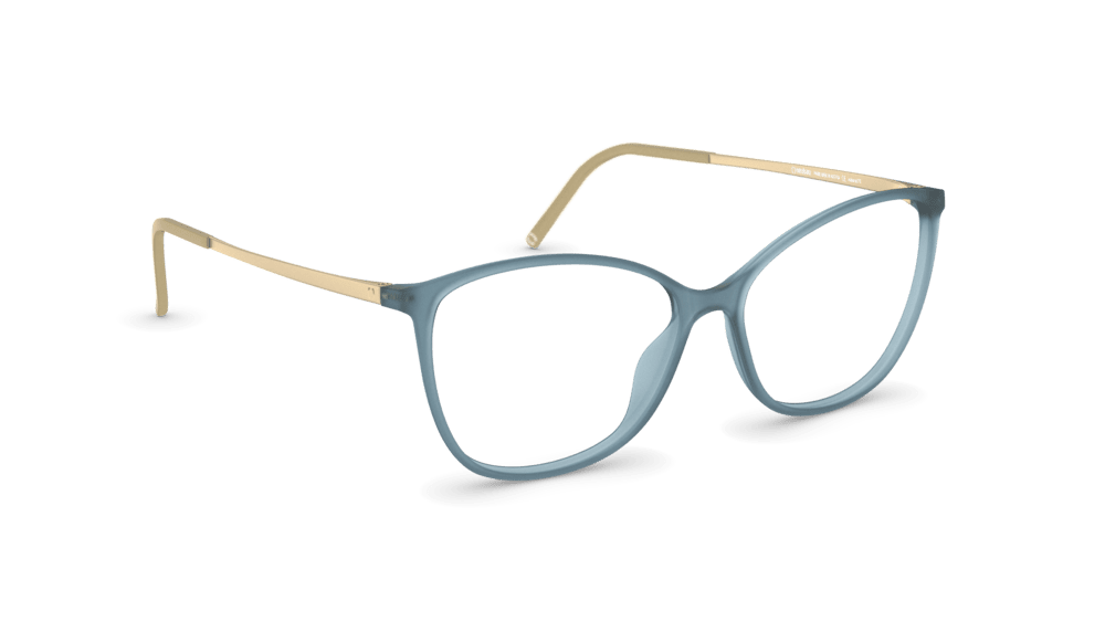 neubau eyewear Laura 0T095-5030 55-14 Neubau Eyewear Laura 0T095 Damenbrille in Teal Matte/gold