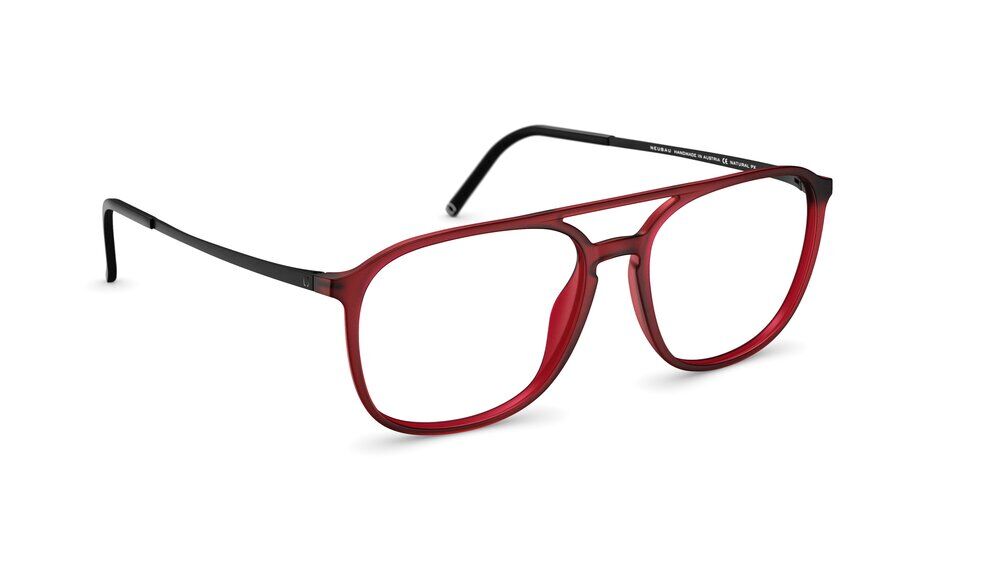 neubau eyewear Charlie 0T119-3140 56-16 Neubau Eyewear Charlie 0T119 Herrenbrille in Ruby Red Matte/black