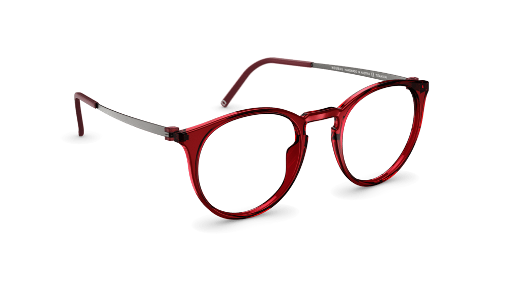 neubau eyewear Josi 0T127-3060 52-20 Neubau Eyewear Josi 0T127 Unisexbrille in Dark Red/graphite
