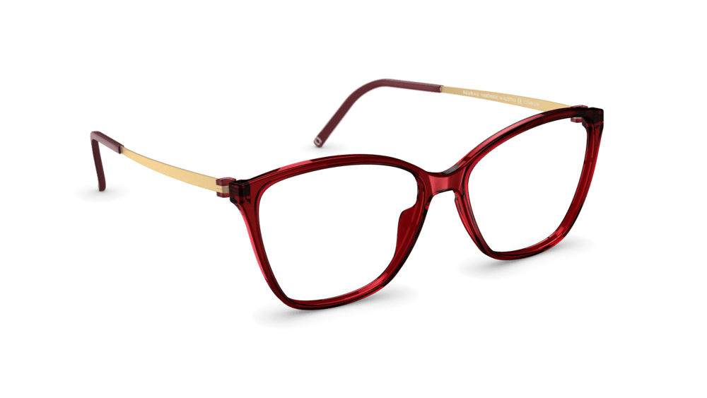 neubau eyewear Leni 0T128-3040 57-14 Neubau Eyewear Leni 0T128 Damenbrille in Dark Red/gold
