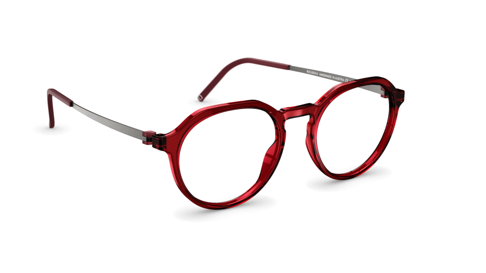 neubau eyewear Michi 0T143-3060 50-18 Neubau Eyewear Michi 0T143 Herrenbrille in Dark Red/graphite
