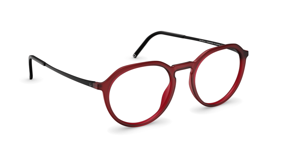 neubau eyewear Eugen II 0T149-3140 52-19 Neubau Eyewear Eugen II 0T149 Herrenbrille in Ruby Red Matte/black