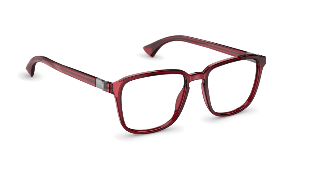 neubau eyewear Jamie 0T152-3060 53-17 Neubau Eyewear Jamie 0T152 Unisexbrille in Dark Red/graphite