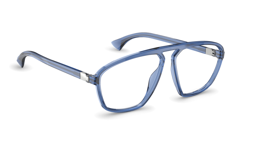 neubau eyewear Ino 0T166-4610 60-13 Neubau Eyewear Ino 0T166 Herrenbrille in Blue/titanium