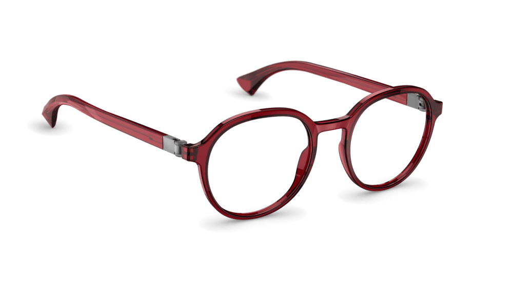 neubau eyewear Noel 0T167-3060 50-19 Neubau Eyewear Noel 0T167 Unisexbrille in Dark Red/graphite
