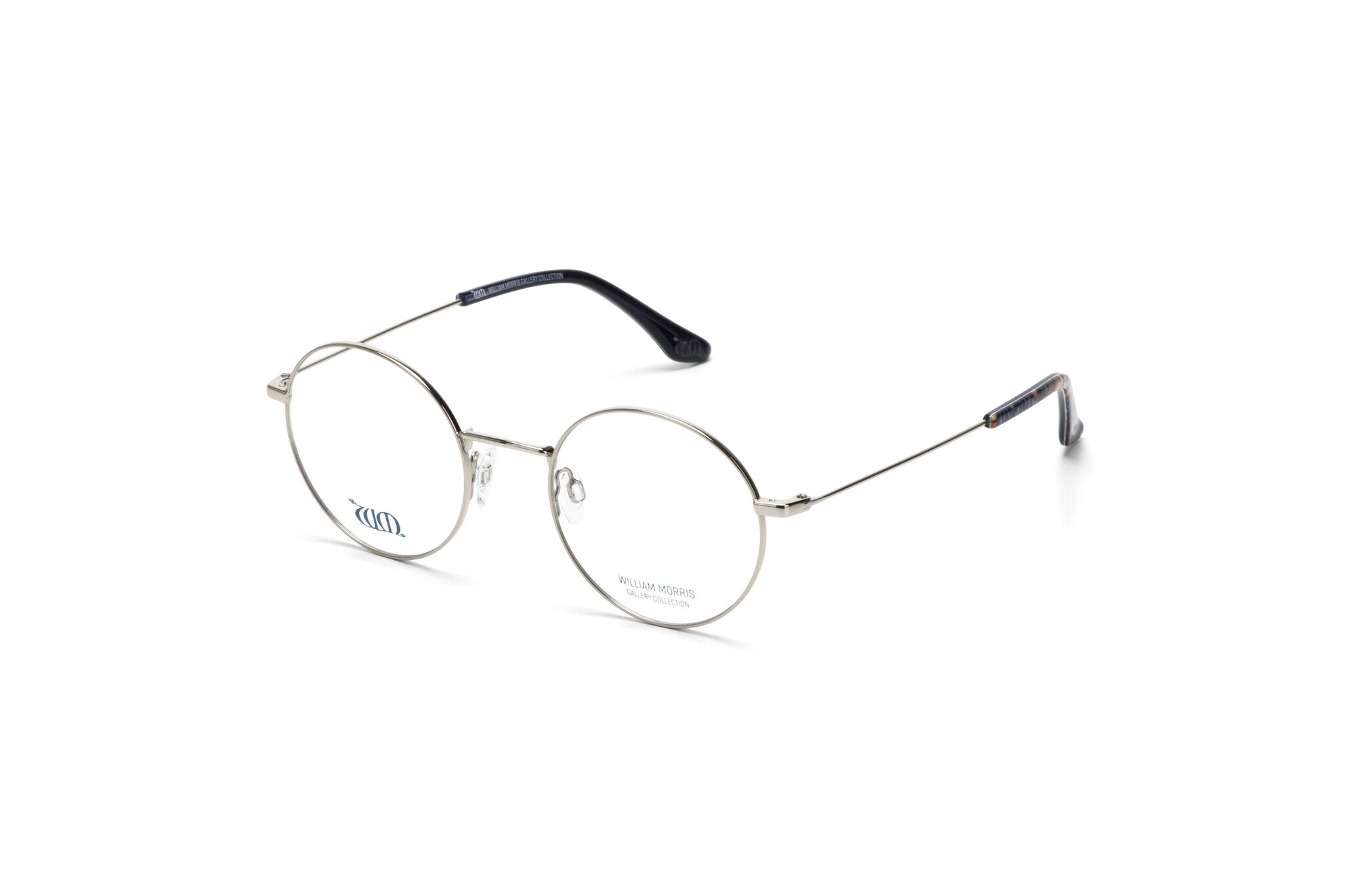 William Morris 70008-C1 49-21 William Morris 70008-C1 – runde Vollrandbrille für Damen aus Edelstahl
