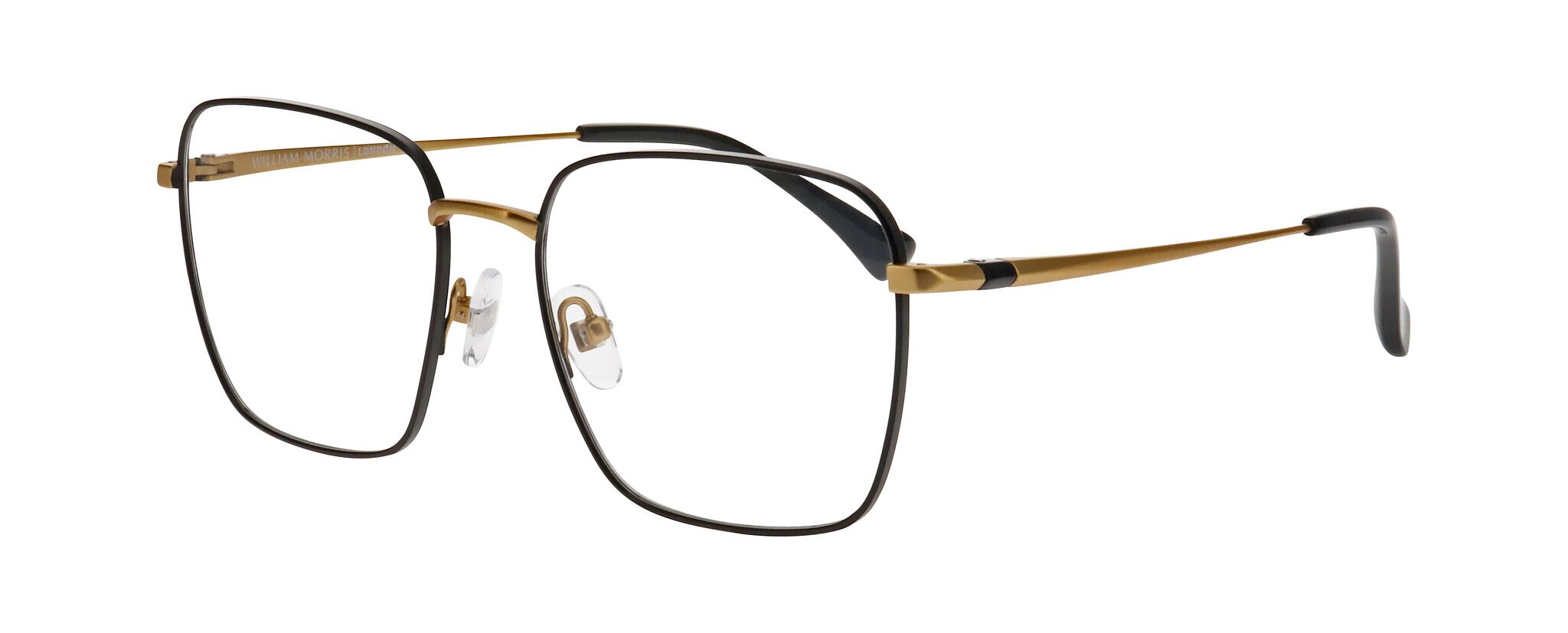 William Morris 50254-C2 54-17 William Morris 50254-C2 – eckige Vollrandbrille für Damen und Herren aus Titan in Schwarz