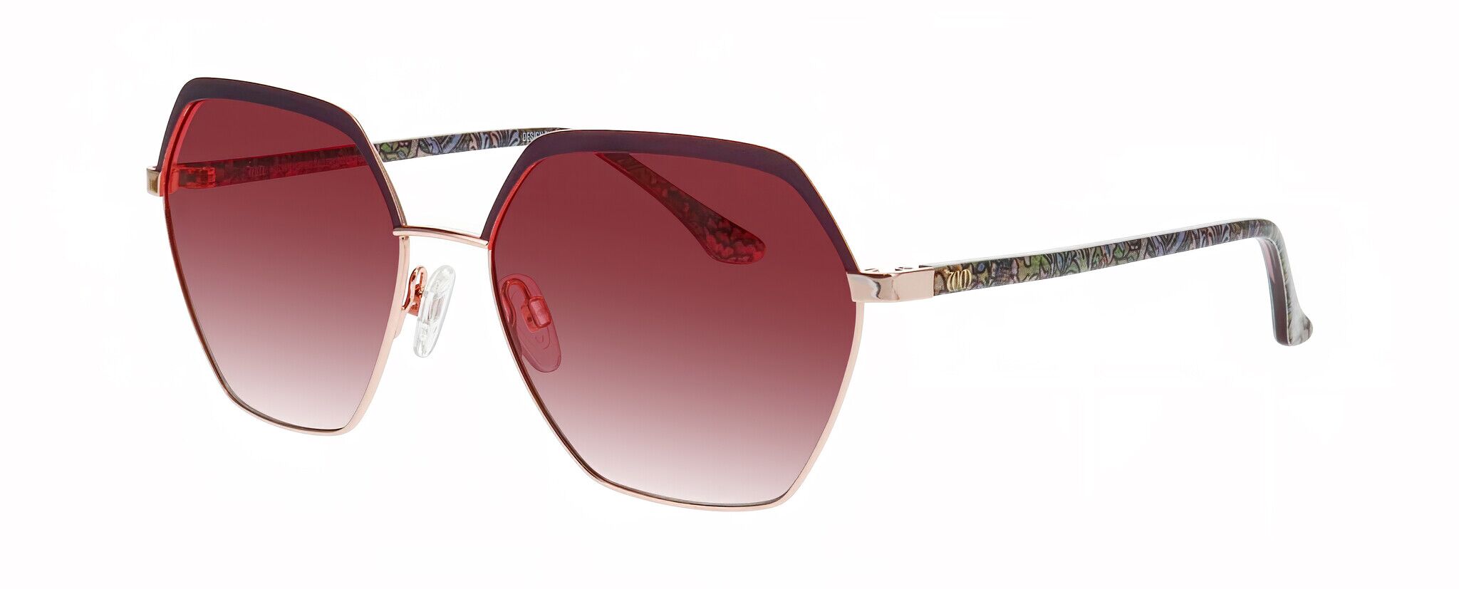 William Morris 80008-3721 57-16 William Morris 80008-3721 – hexagonale Vollrandbrille für Damen aus Edelstahl