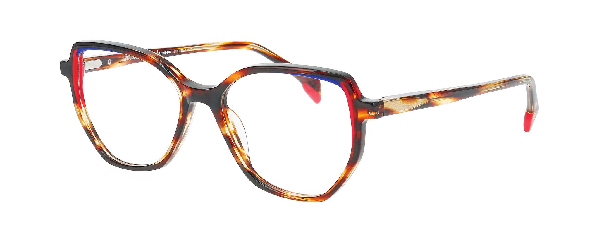 William Morris BARBICAN 1-5532 – Vollrandbrille in Schmetterlingsform für Damen aus Acetat in Braun