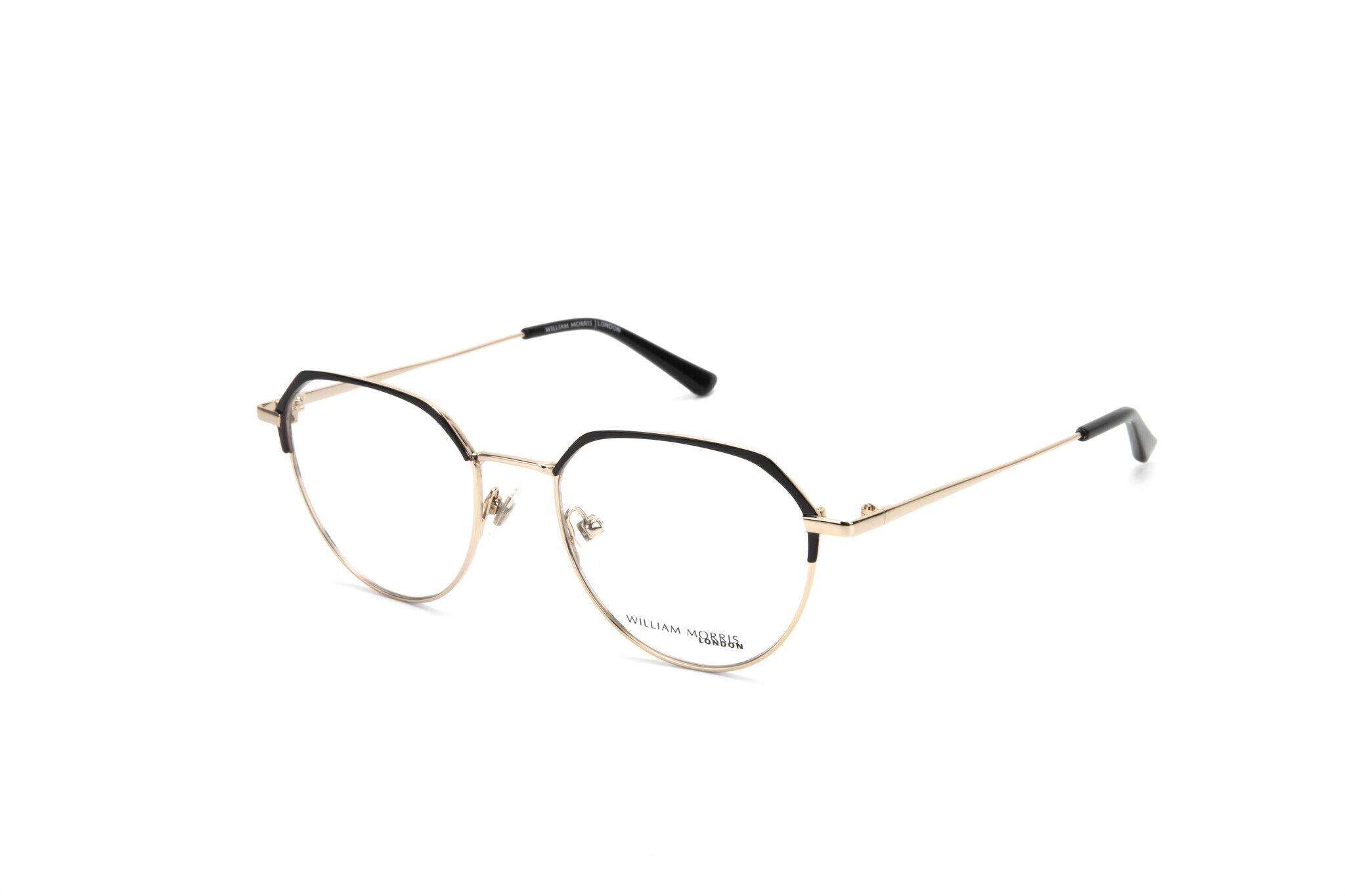 William Morris 50144-C1 52-19 William Morris 50144-C1 – ovale Vollrandbrille für Damen aus Edelstahl in Schwarz