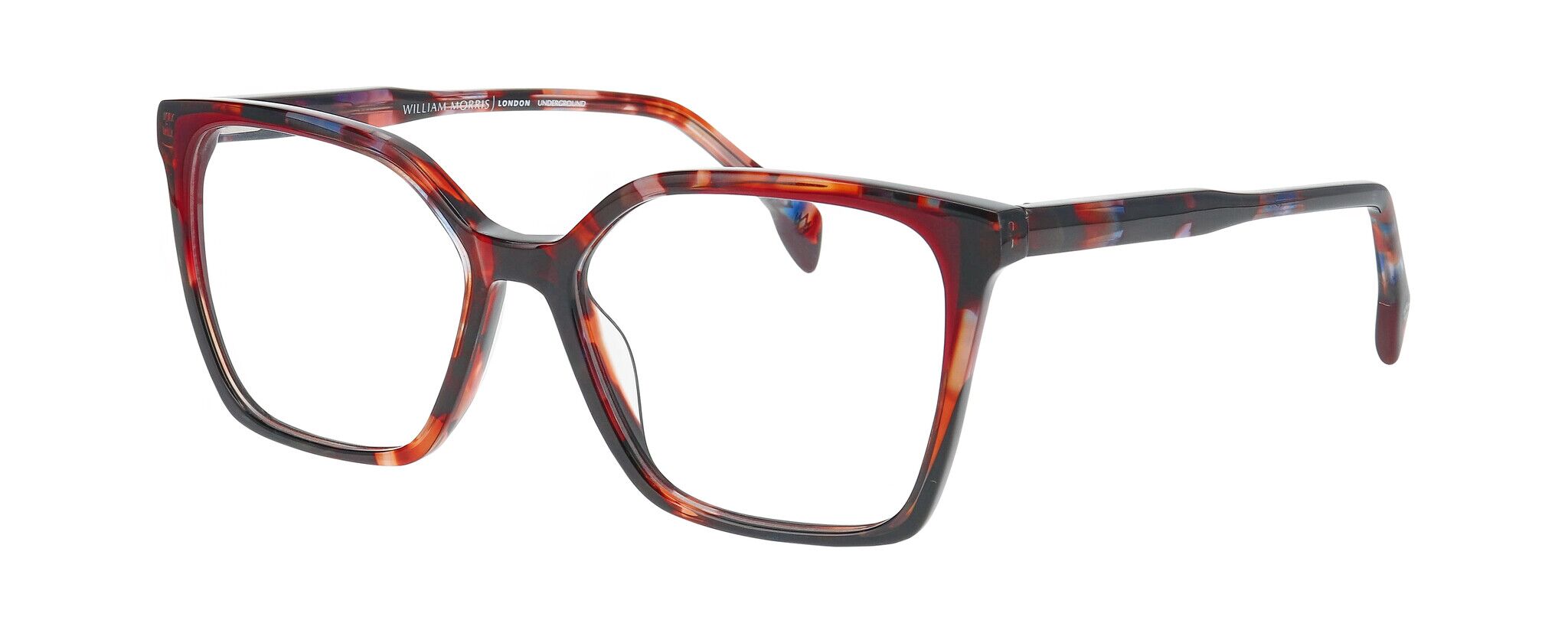 William Morris FELDY 3-5124 – eckige Vollrandbrille für Damen aus Acetat in Braun