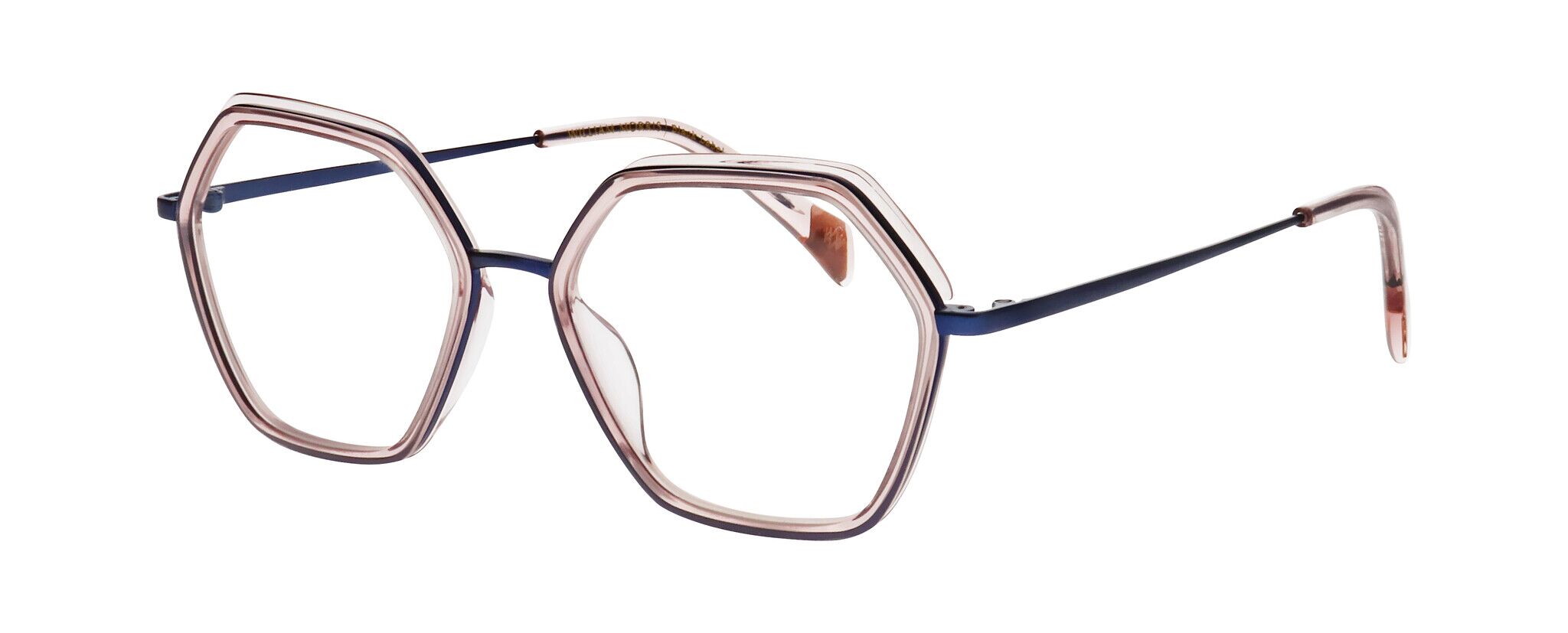 William Morris FREYA-9111 53-17 William Morris FREYA-9111 – hexagonale Vollrandbrille für Damen aus Edelstahl