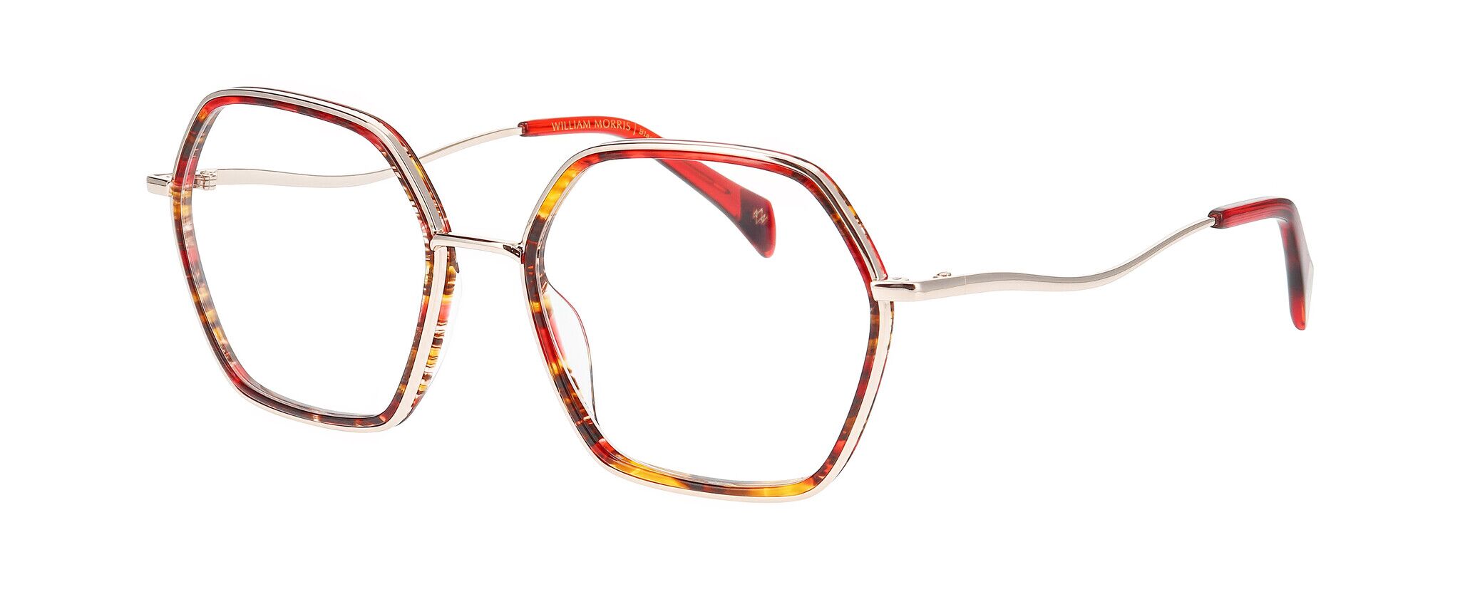 William Morris JAID 2-4024 55-19 William Morris JAID 2-4024 – hexagonale Vollrandbrille für Damen aus Edelstahl