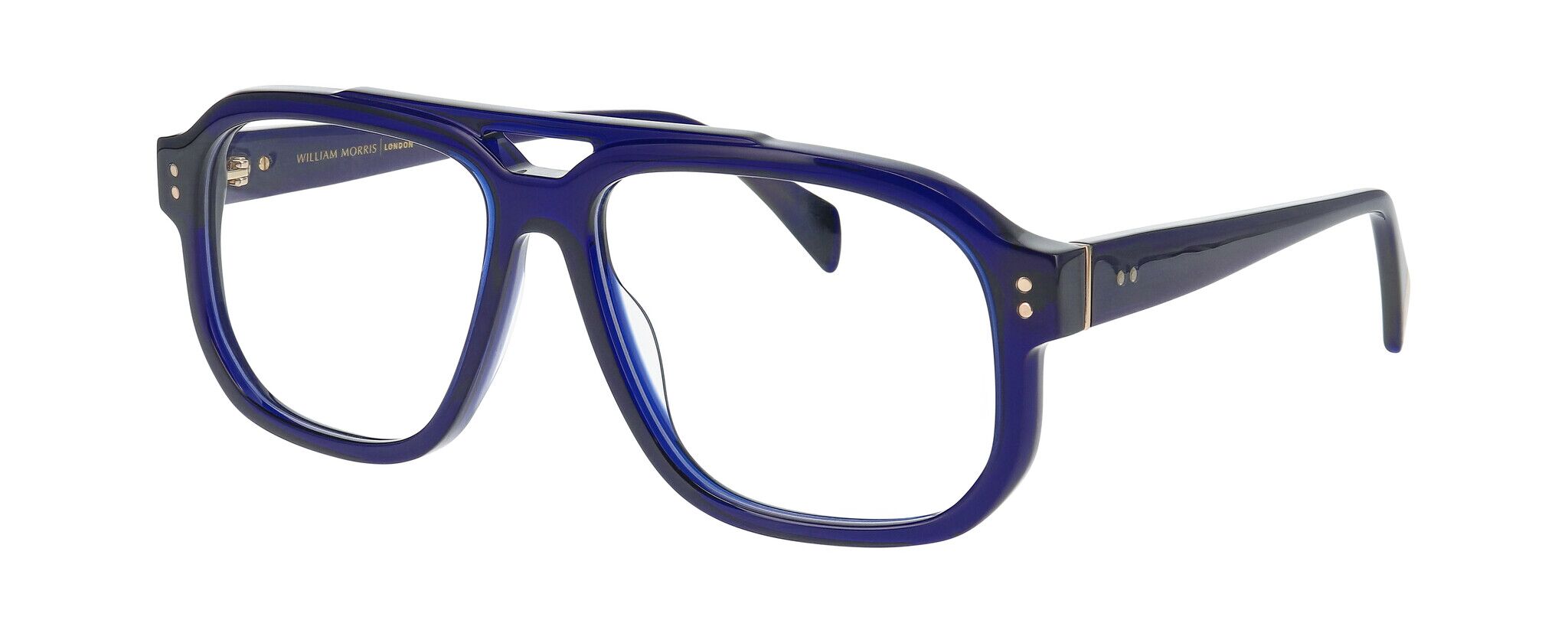 William Morris HARPER 1-9035 57-15 William Morris HARPER 1-9035 – Vollrandbrille in Pilotenform für Herren aus Acetat in Blau