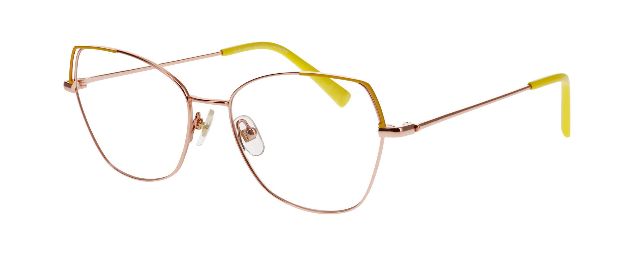 William Morris 50324-3812 53-17 William Morris 50324-3812 – eckige Vollrandbrille für Damen aus Edelstahl