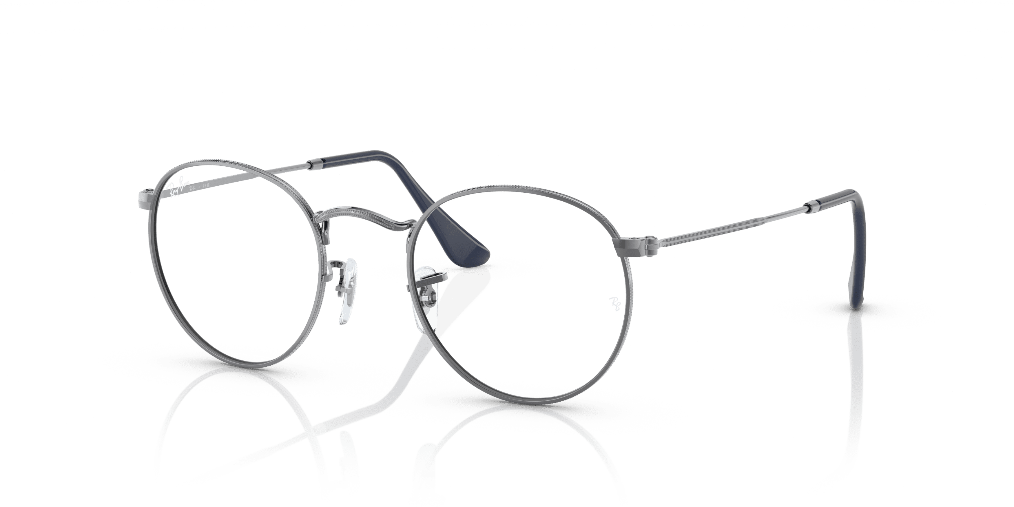 Ray Ban ROUND METAL 0RX3447V 2502 GUNMETAL 47-21 Ray-Ban 0RX3447V Korrektionsbrille in GUNMETAL