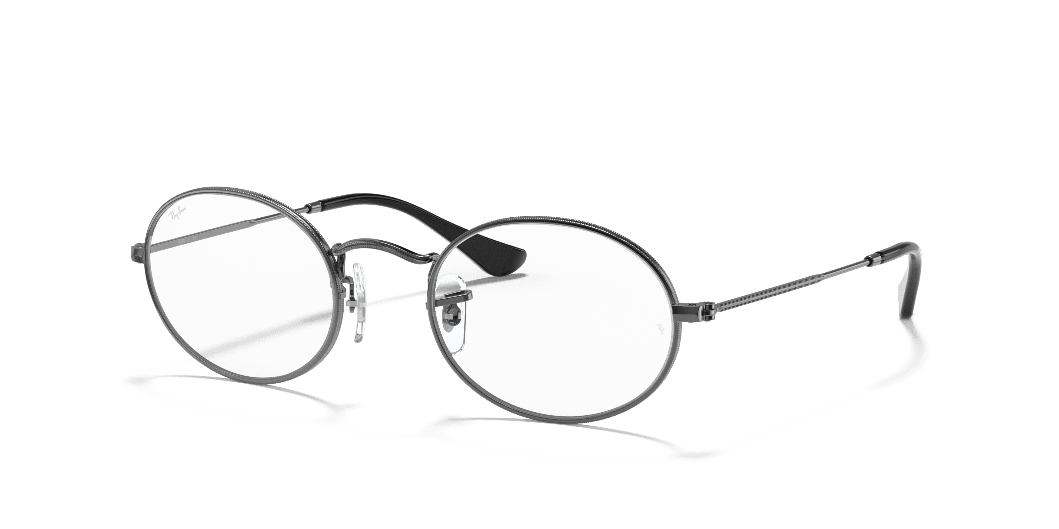 Ray Ban OVAL 0RX3547V 2502 GUNMETAL 51-21 Ray-Ban 0RX3547V Korrektionsbrille in GUNMETAL