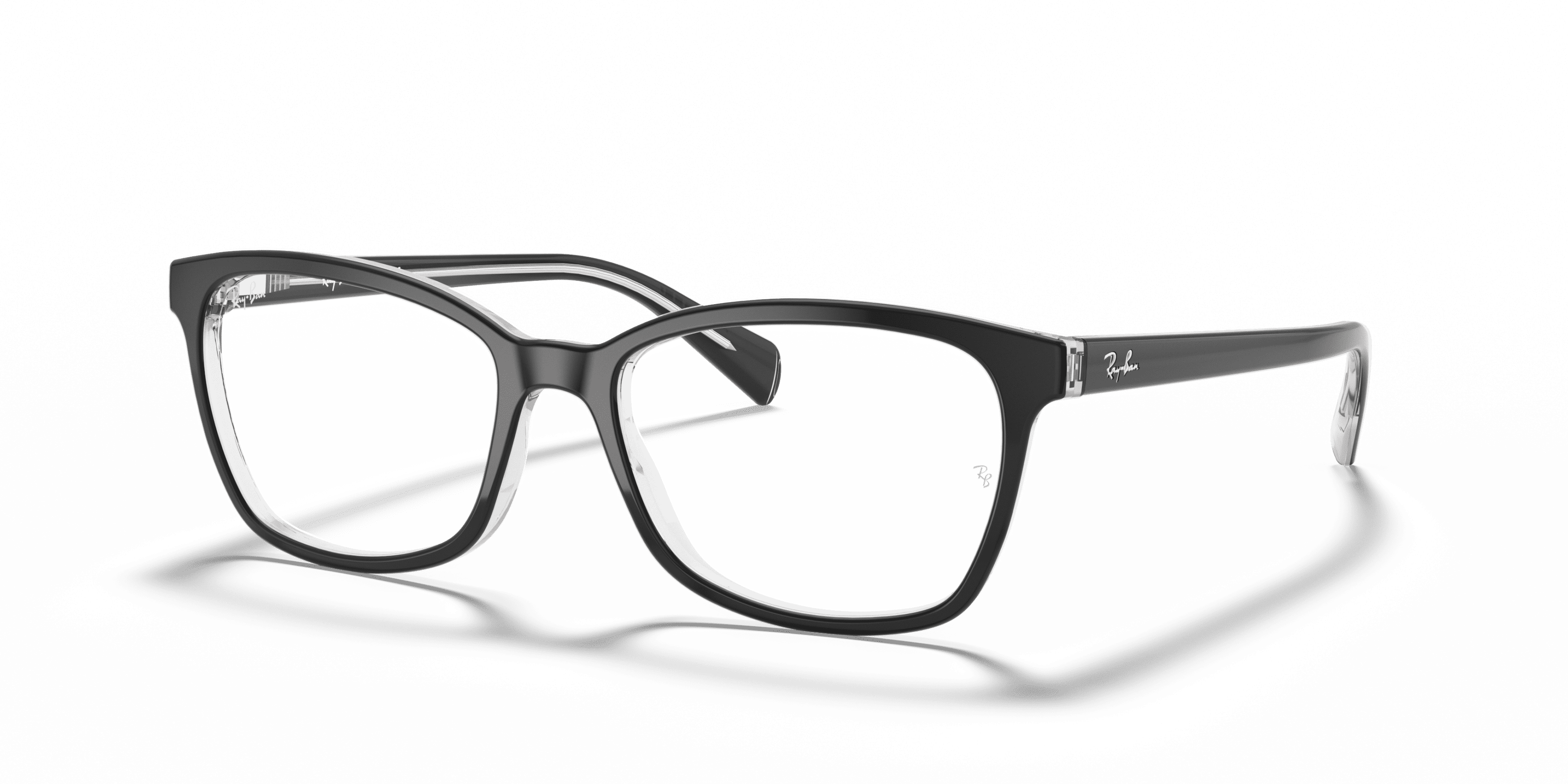 Ray Ban Ray Ban 0RX5362 2034 BLACK ON TRANSPARENT 54-17