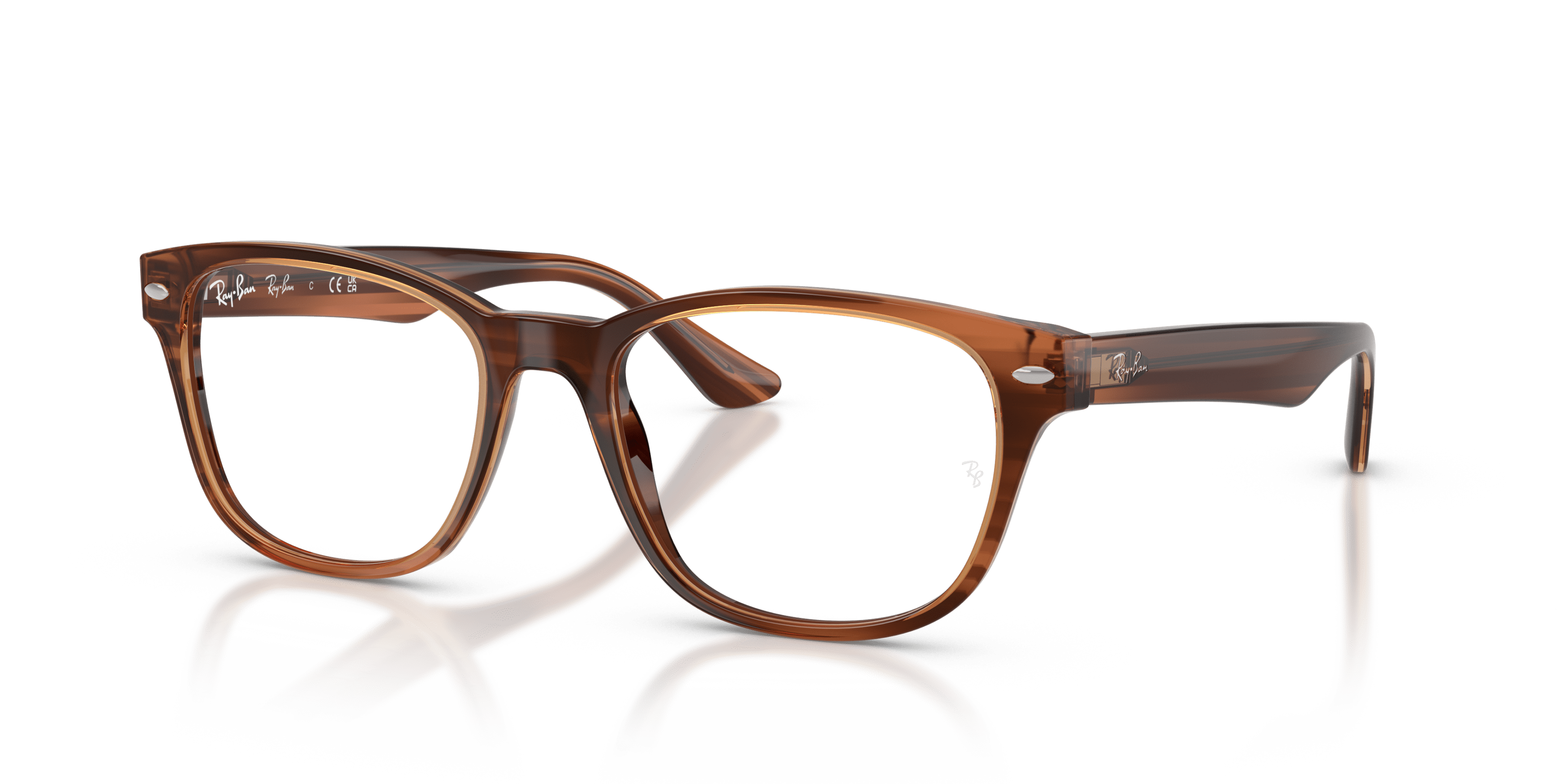 Ray Ban Ray Ban 0RX5414 8455 STRIPED BROWN 54-19 Ray Ban Ray Ban 0RX5414 8455 STRIPED BROWN 54-19