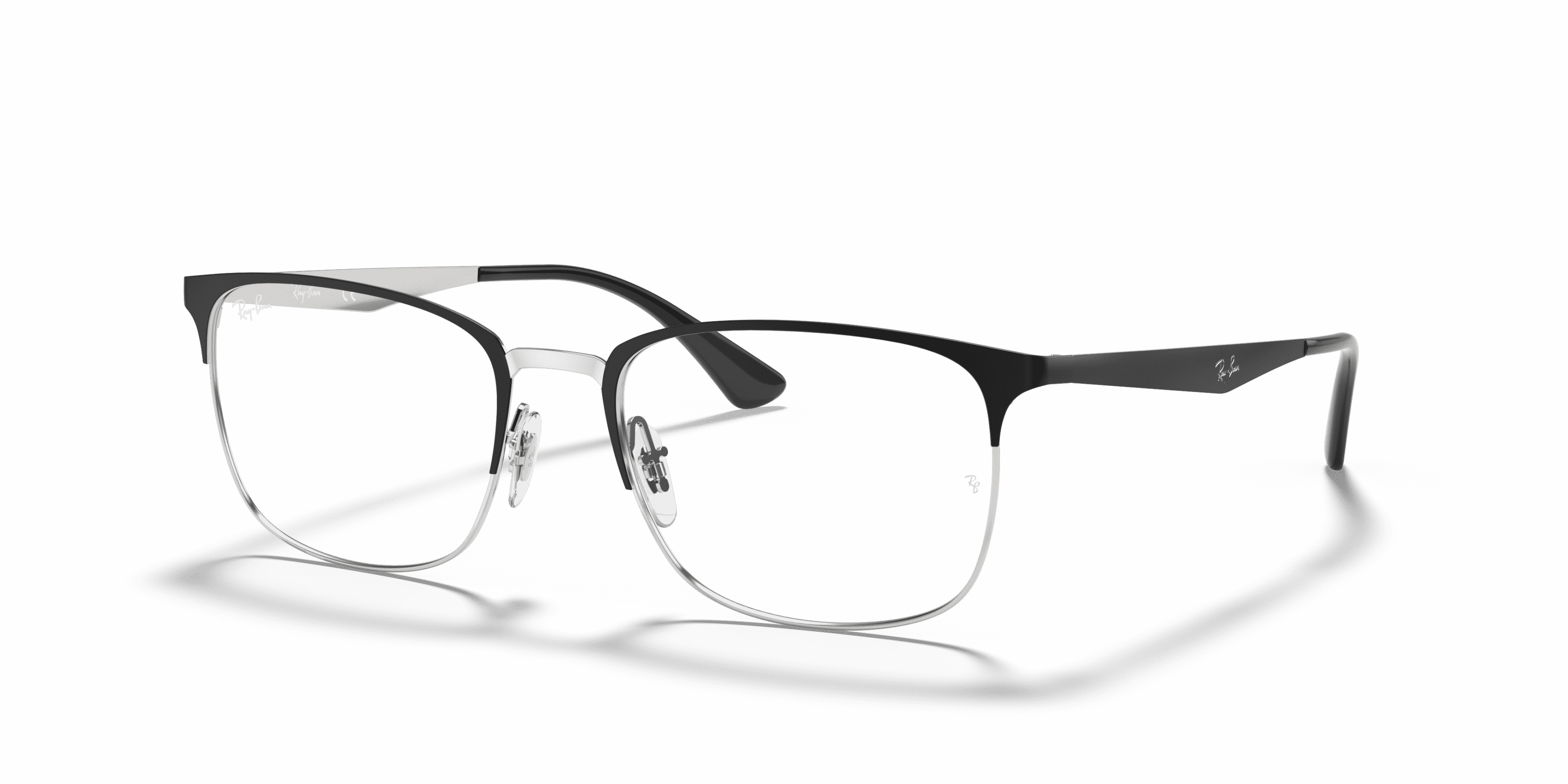 Ray Ban Ray Ban 0RX6421 2997 MATTE BLACK ON SILVER 56-18