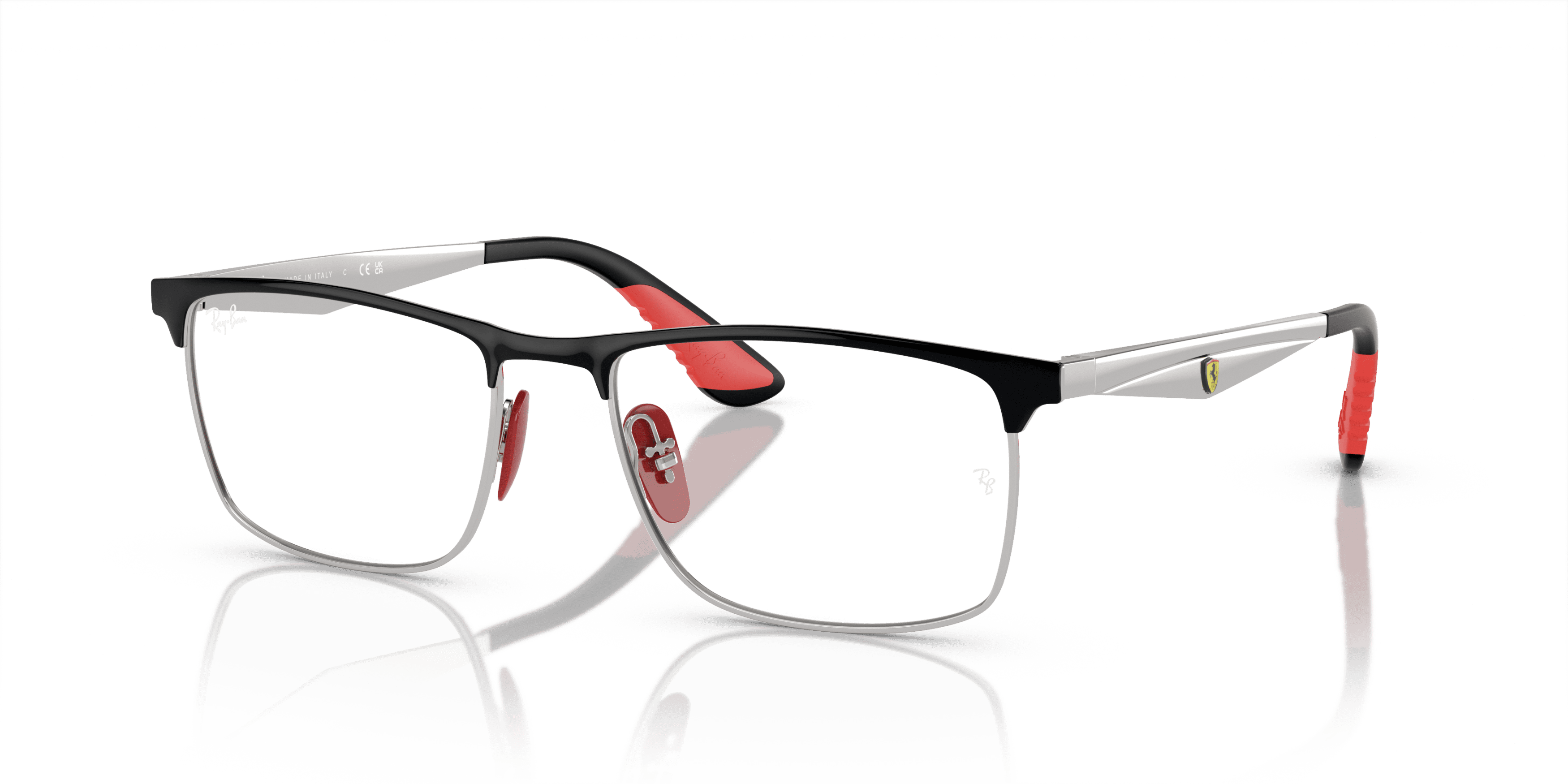 Ray Ban Ray Ban 0RX6516M F060 BLACK ON SILVER 55-18 Ray Ban Ray Ban 0RX6516M F060 BLACK ON SILVER 55-18