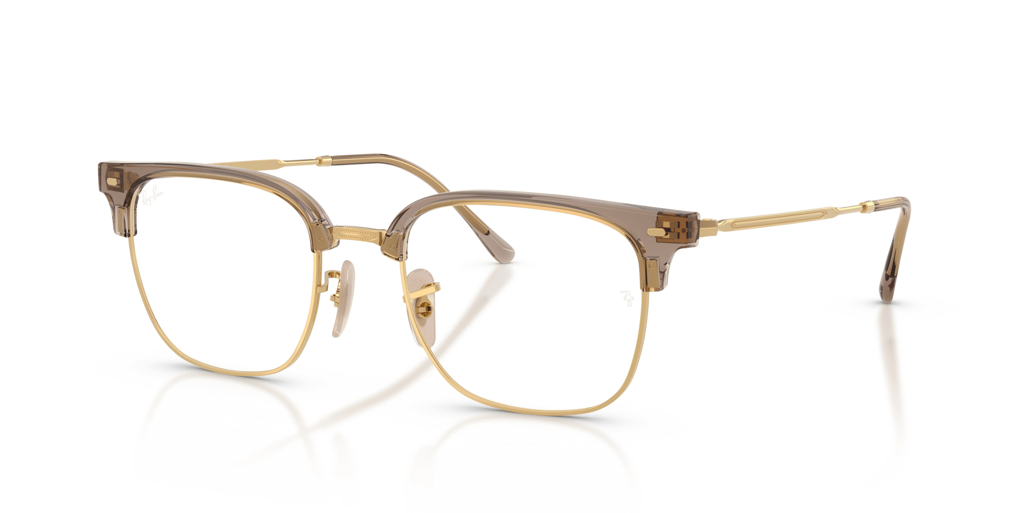 Ray Ban Ray Ban NEW CLUBMASTER 0RX7216 8471 BEIGE ON GOLD 53-20