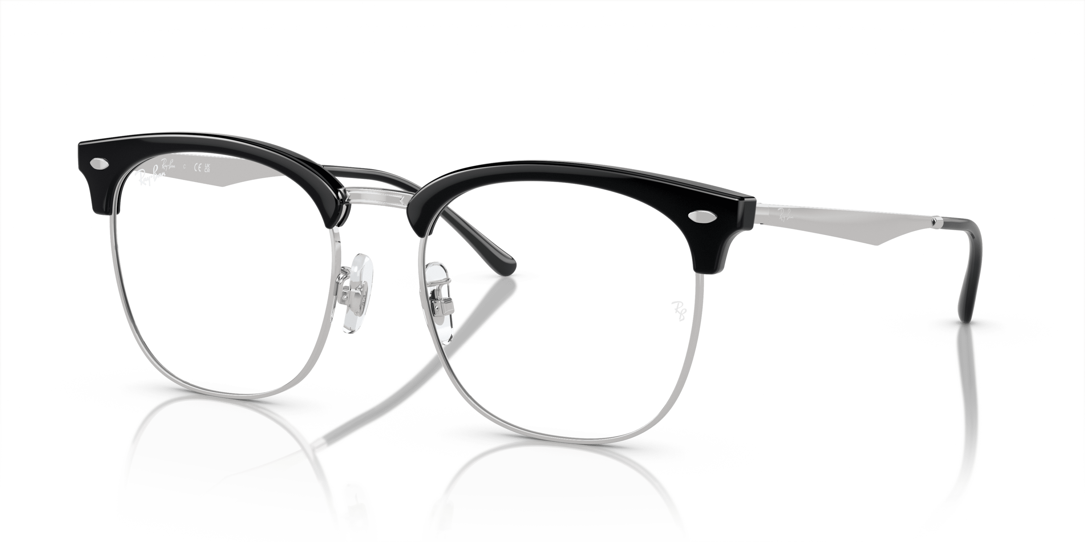 Ray Ban Ray Ban 0RX7318D 2000 BLACK ON SILVER 54-19 Ray Ban Ray Ban 0RX7318D 2000 BLACK ON SILVER 54-19