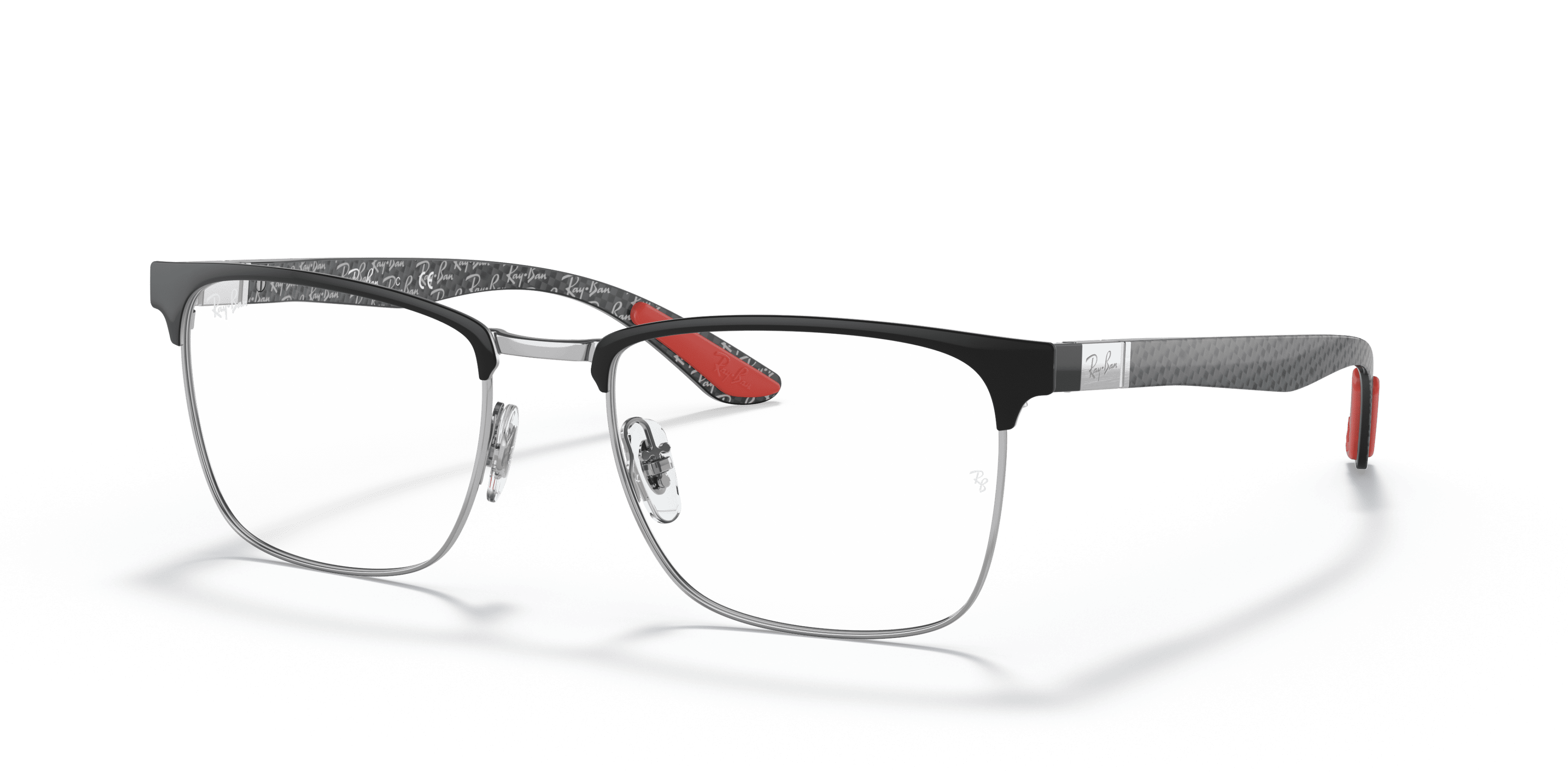 Ray Ban Ray Ban 0RX8421 2861 BLACK ON SILVER 54-19
