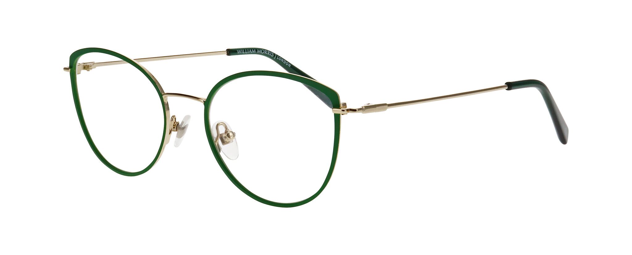 William Morris 50301-C1 51-19 William Morris 50301-C1 – ovale Vollrandbrille für Damen aus Edelstahl in Grün