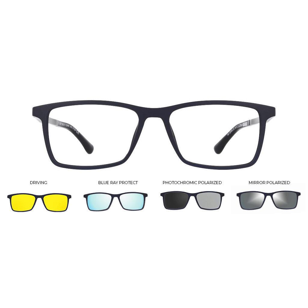 U-277 PLASTICA U 56-17 C.04M BLUE PLUGIN Herrenbrille 99 JOHN STREET U-0277 Produktbild 1