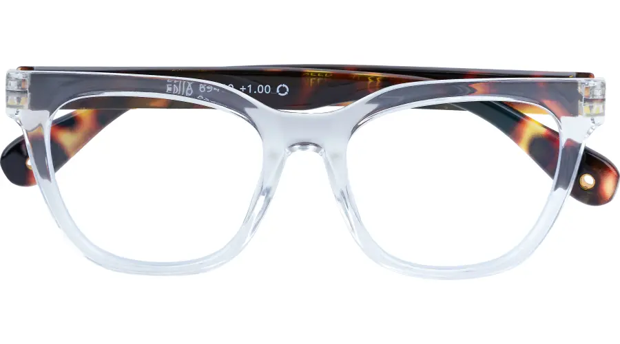 500 Transparente Kunststoff-Lesebrille ENJA G69400 mit Federscharnier