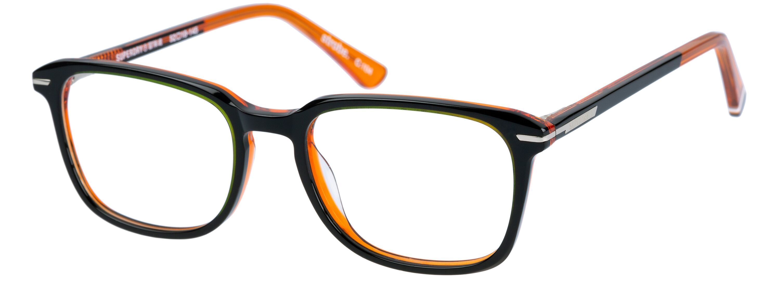 Superdry Herrenbrille SD 993063 in Blau Crystal mit quadratischem Vollrand-Design und 52 mm Glasbreite