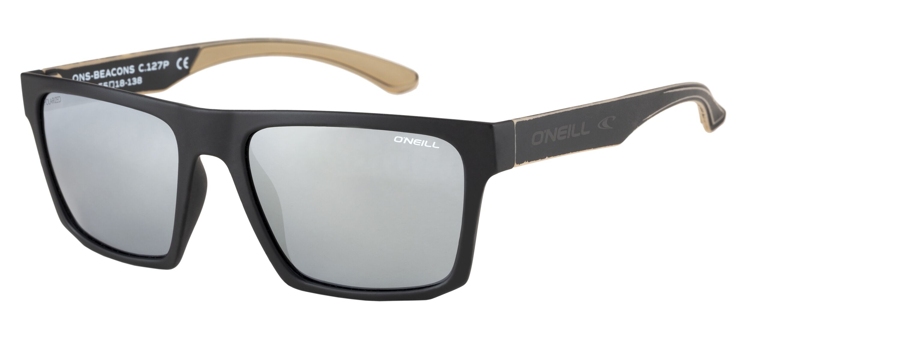 O'NEILL O'NEILL 966052-10 55-18 O'NEILL 966052 stylische unisex Sonnenbrille mit robustem Spritzgussrahmen und Vollranddesign