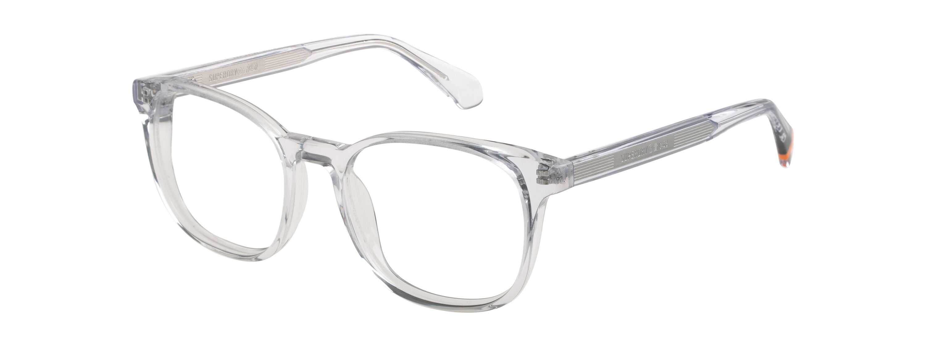 Superdry 993079 Unisexbrille in Crystal Clear mit 52 mm Glasbreite und 145 mm Bügellänge