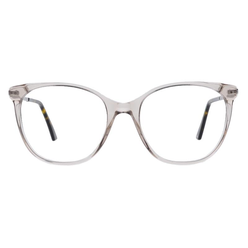 Damenbrille Colibris Mara in transparentem Design, Frontansicht, schlanke Bügel