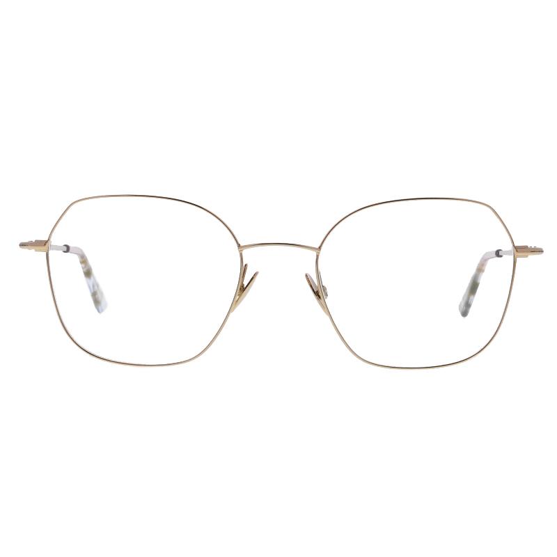 Sola 101 Damenbrille Colibris Sola in Gold mit großen, eckigen Gläsern und dezenten Bügelenden.