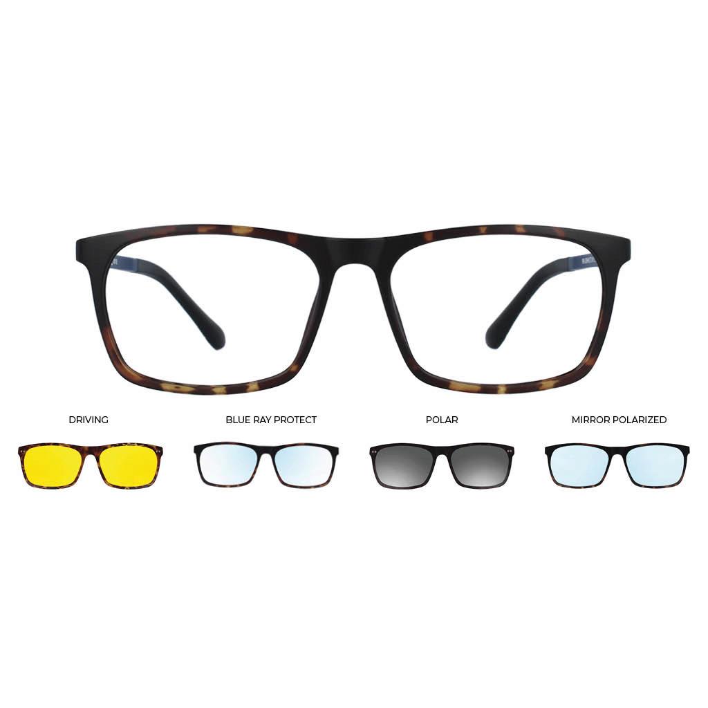 U-257 PLASTICA U 56-16 C.07M BLACK PLUGIN Herrenbrille 99 JOHN STREET U-0257 Produktbild 1
