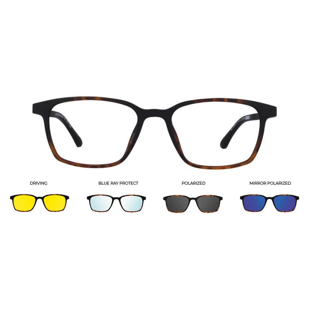 U-301 PLASTICA X 52-18 C.07M HAVANA PLUGIN Unisexbrille 99 JOHN STREET U-0301 Produktbild 1